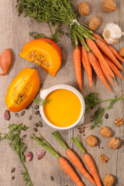 istock pumpkin and carrot soup 844156320