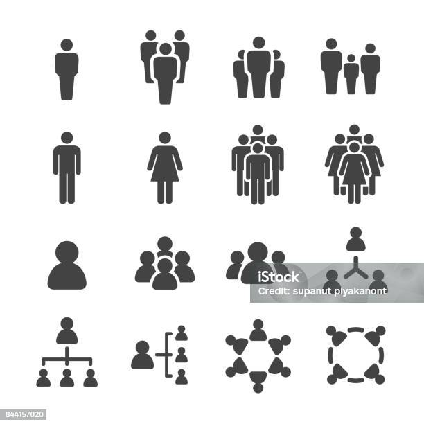 People Icon Stock Illustration - Download Image Now - Icon, People, Customer