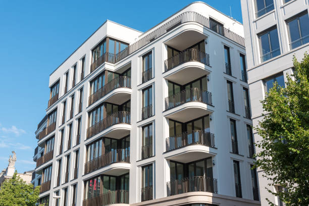 istock Modern downtown apartment house in Berlin 844164040