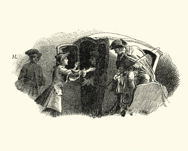 istock Manon Lescaut - Man greeting a friend arriving in carriage 844164370