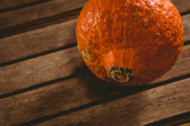 istock Close up of squash on table during Halloween 844170688