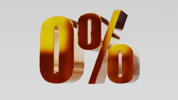 istock gold zero percent 0% 3d illustration 844170698