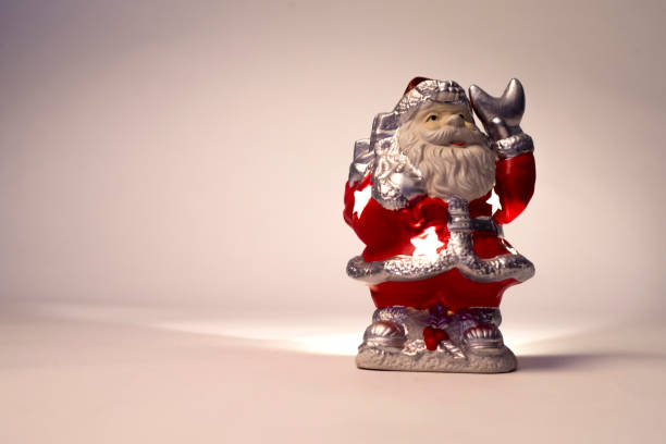 istock Santa Claus candle on a white background 844179736
