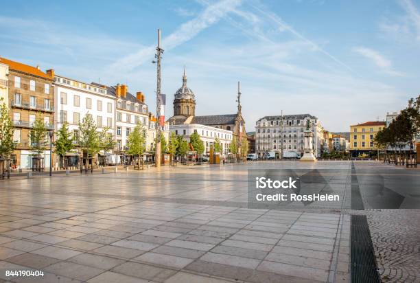 Clermontferrand City In France Stock Photo - Download Image Now - Town Square, City, Town