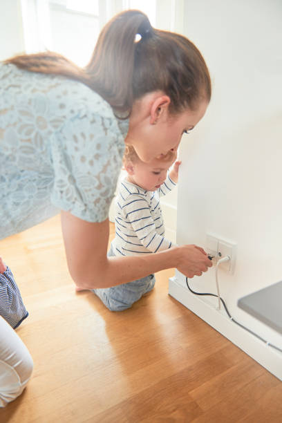 istock Young mother taking care of curious child 844194536