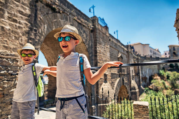 istock Little boys sightseeing Ronda, Spain 844202030