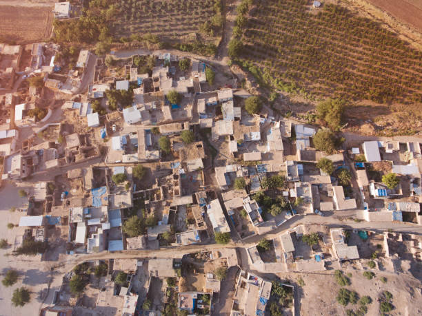 istock Aerial View of old village 844205598