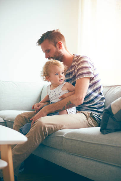 istock Family in couch with focus on child 844209126