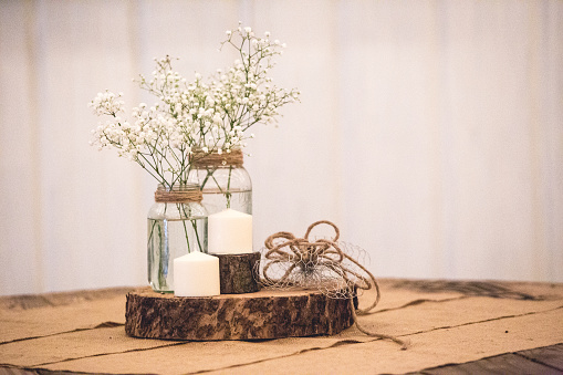 Decor and details for a rustic country wedding.