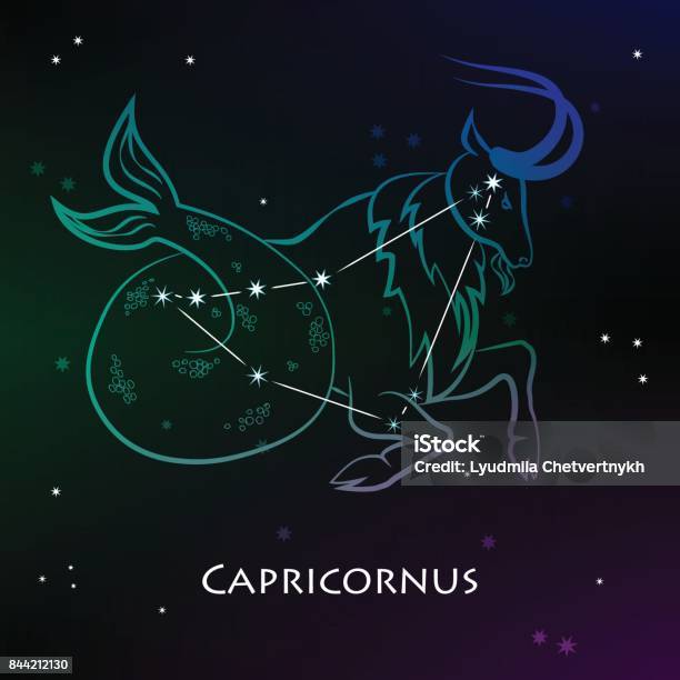 Caprinius Sign Capricornus Stock Illustration - Download Image Now - Abstract ...