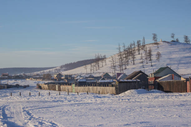 istock Winter town of Khovsgol 844216228