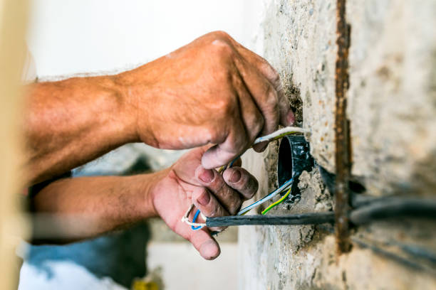 istock Hand striping the insulation of wires 844232706