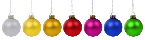 istock Christmas balls baubles banner deco decoration isolated 844236592