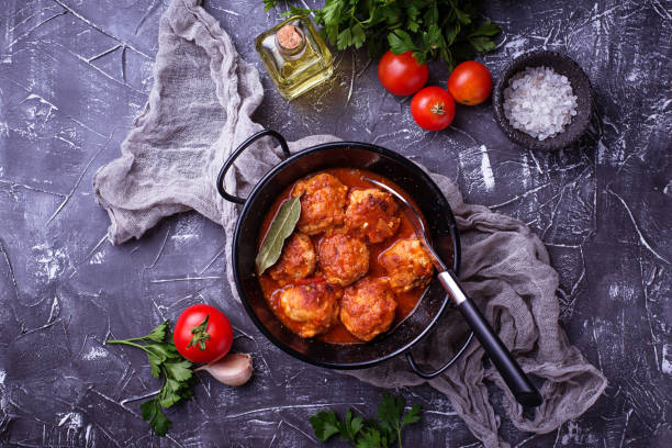istock Meatballs with tomato sauce. 844239172