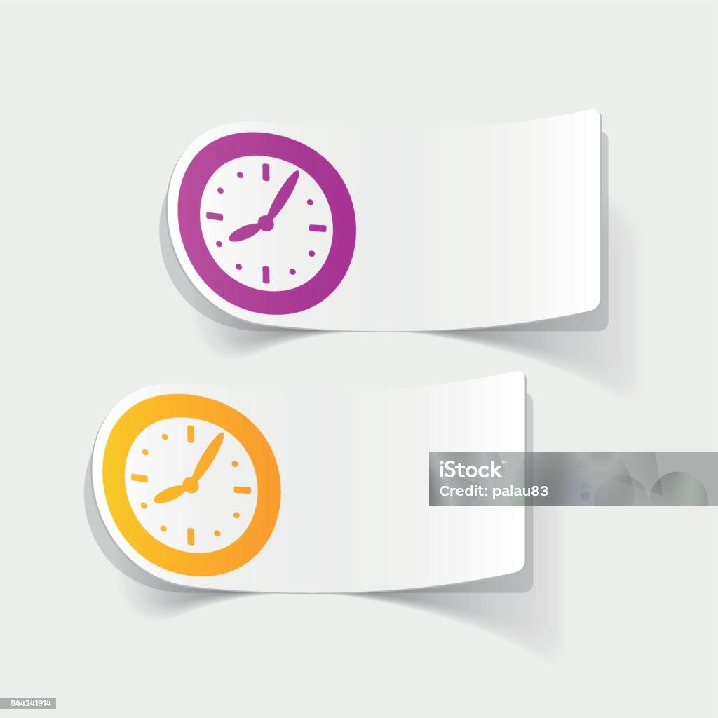 Clock Rang Element Drawing Realistic Design Element Clock Stock Illustration - Download Image Now ...