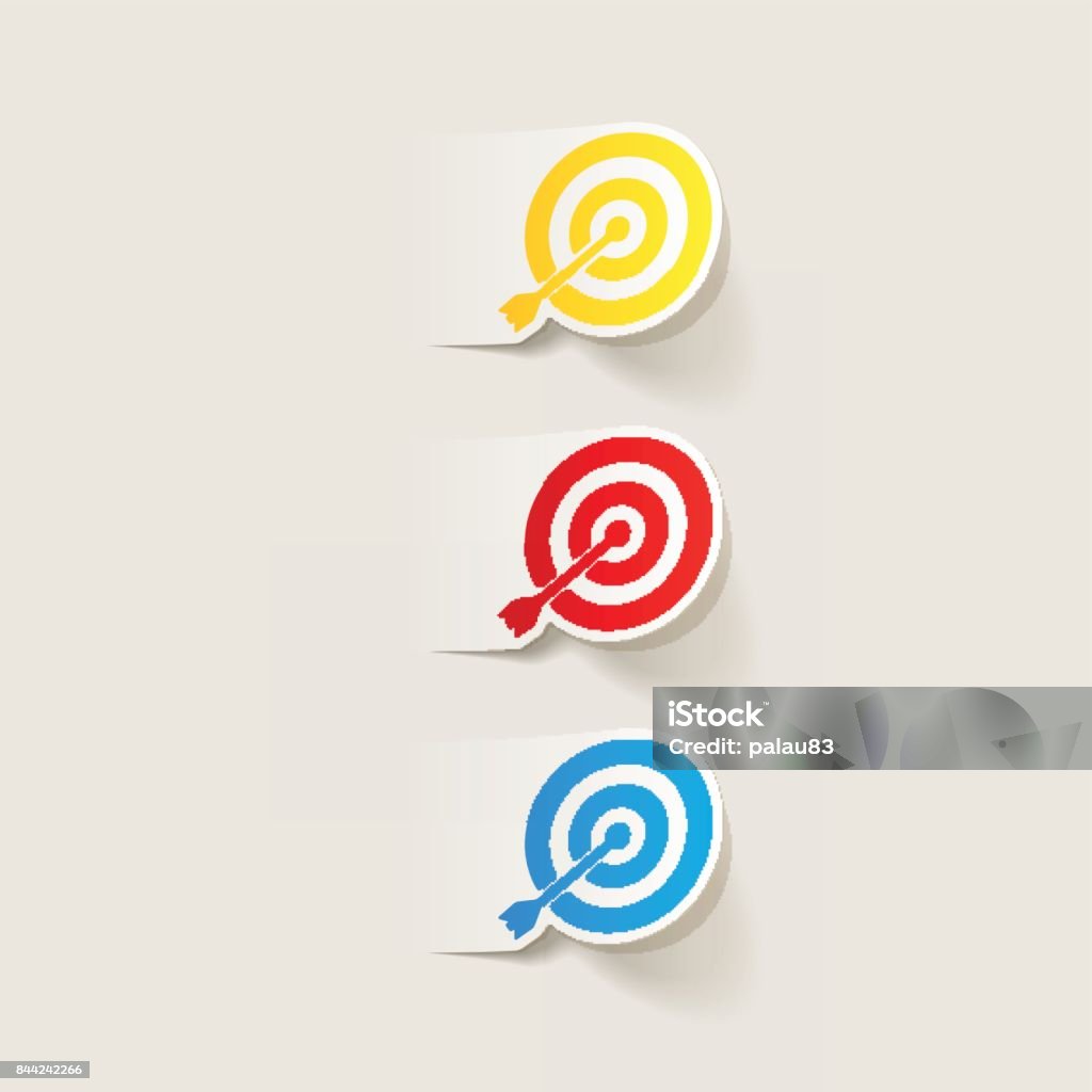 Design Elements Tagret Realistic Design Element Target Stock Illustration - Download Image Now ...