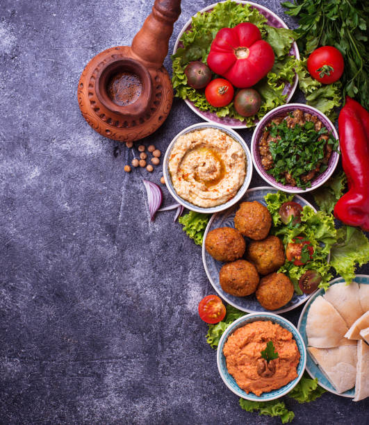 istock Selection of Middle eastern or Arabic dishes. 844242994