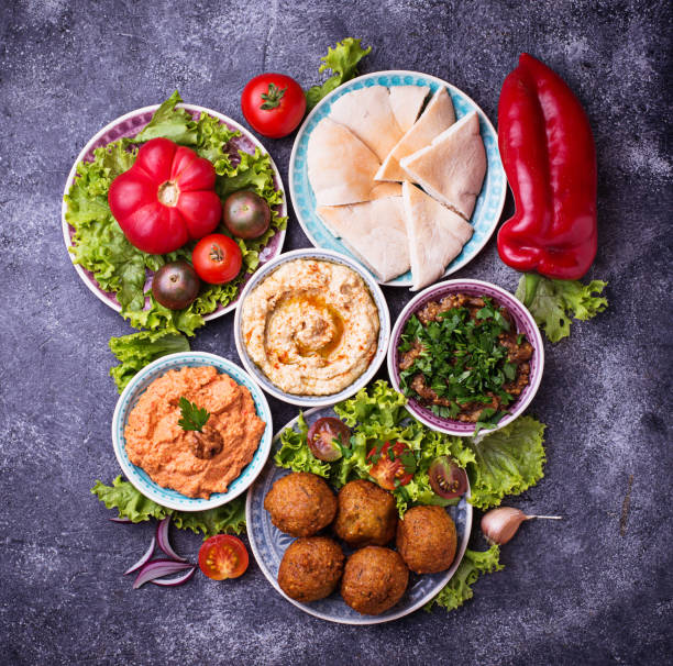 istock Selection of Middle eastern or Arabic dishes. 844245318