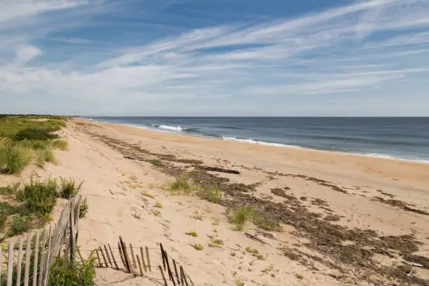 The Atlantic Ocean at Parker River National Wildlife Refuge on Plum Island in Newburyport, MA.