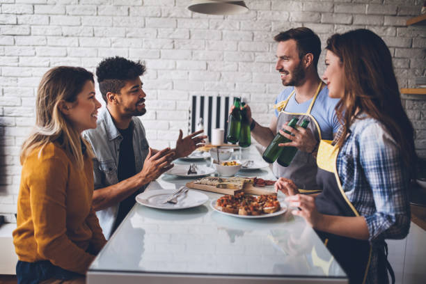 istock Friends partying at home 844246102