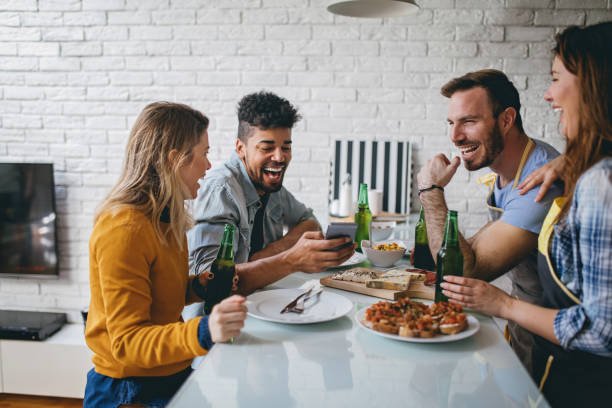 istock Lunch and fun with friends 844246314