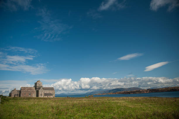Iona Abbey and Nunnery. A Benedictine abbey, established 563 AD on the site of the monastery founded by St Columba.