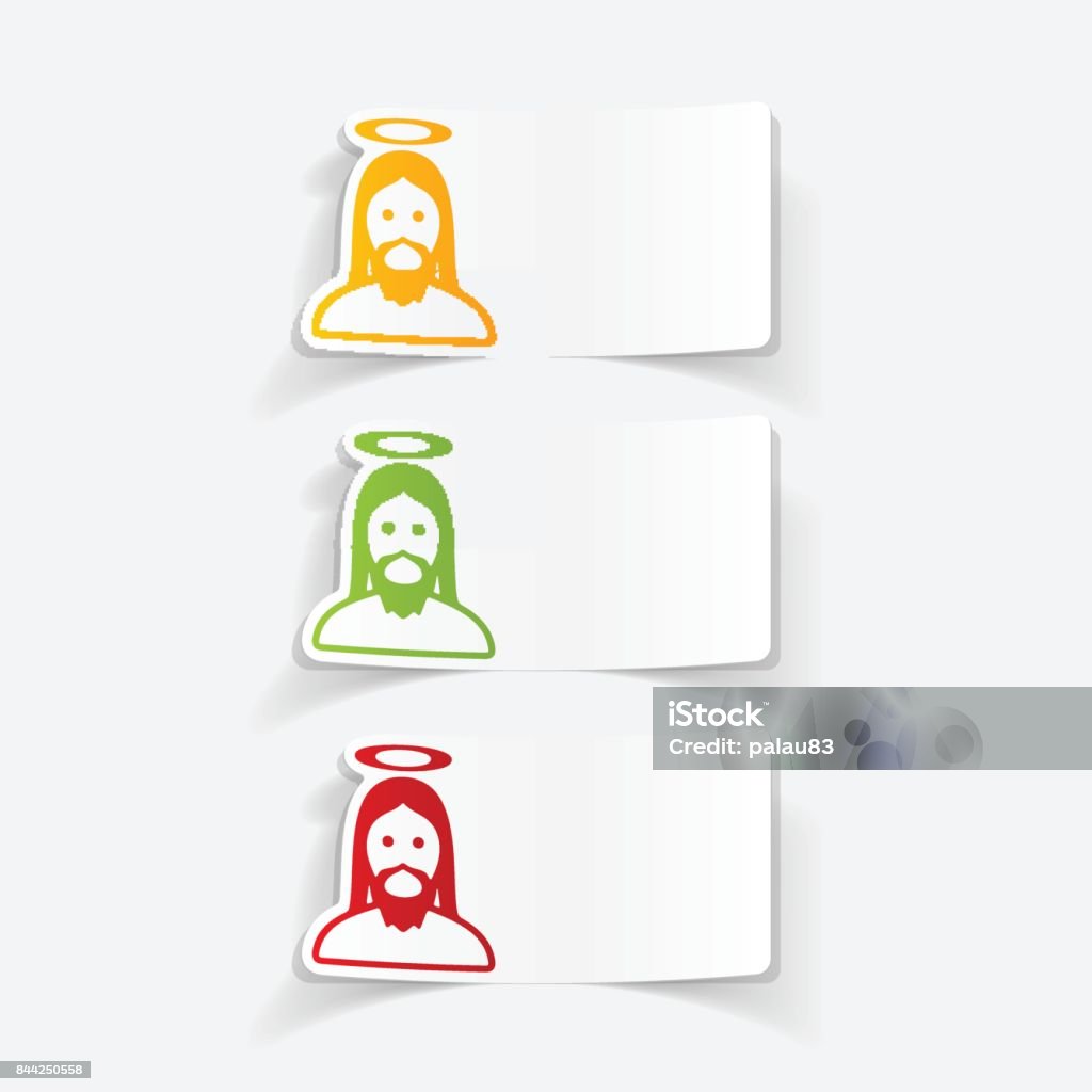 Element Jesus Text Realistic Design Element Jesus Stock Illustration - Download Image Now ...