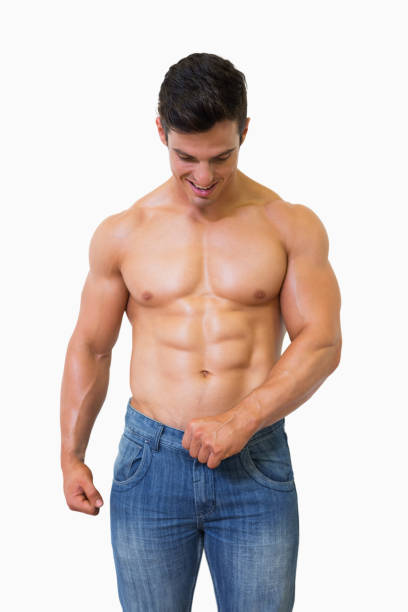 istock Shirtless muscular man 844256750