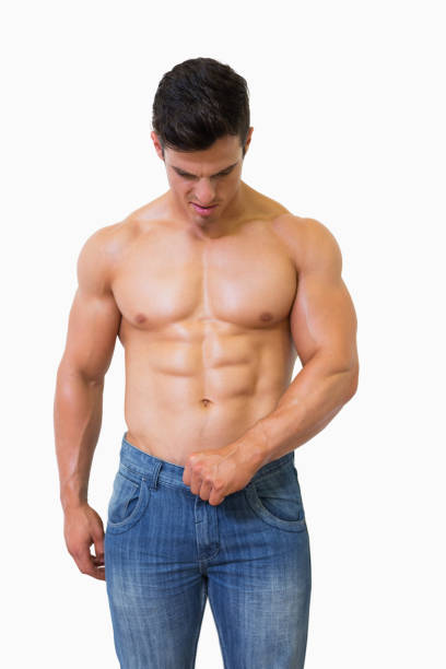 istock Shirtless muscular man 844256794