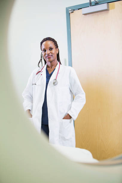 istock View of doctor through CT scanner 844272308