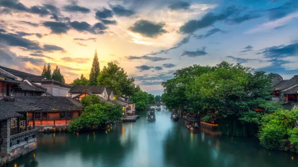 Wuzhen is a famous town in Zhejiang Province, China.