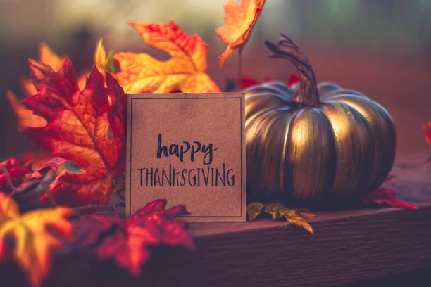 istock Thanksgiving still life arrangement with message 844278610