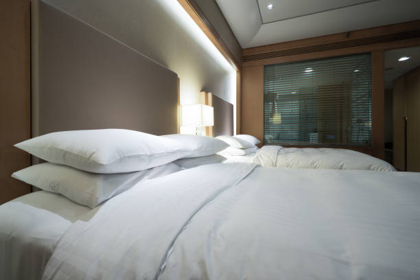 istock Elegant and comfortable bedroom interior 844281954