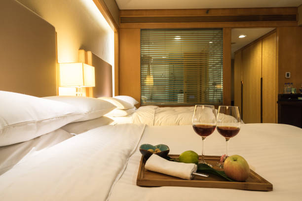 istock Elegant and comfortable bedroom interior 844287624