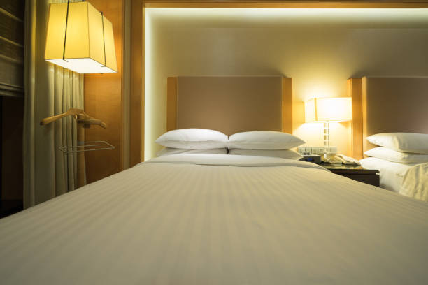 istock Elegant and comfortable bedroom interior 844288244