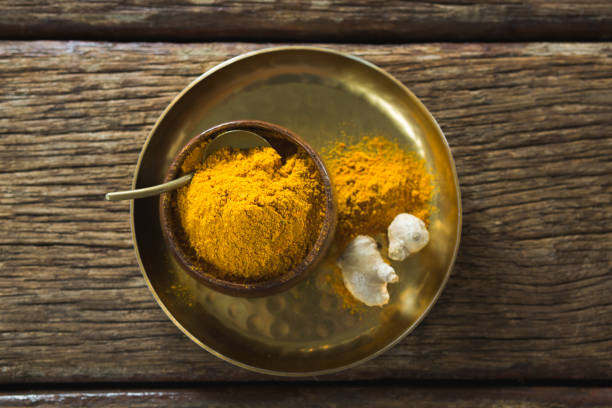 istock Turmeric powder in plate 844288278