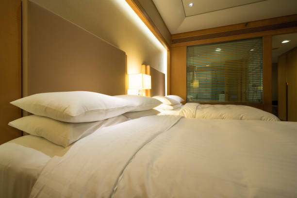 istock Elegant and comfortable bedroom interior 844288300
