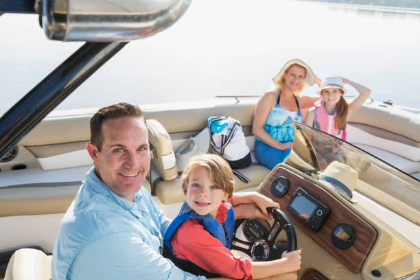 istock Family on a boat 844297270