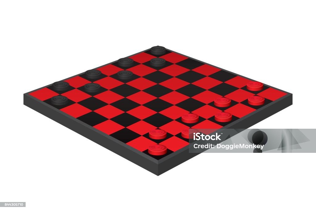 Checkers Game Pattern Checkers Game Stock Illustration - Download Image Now - Abstract ...
