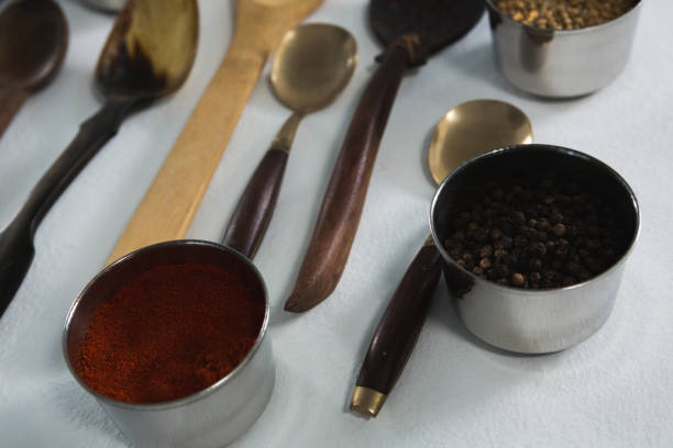 istock Various type of spoons with spices in bowlc 844306378