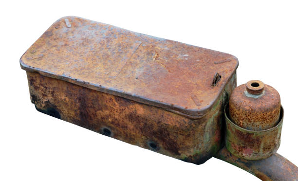 istock Rusty defective part from a diesel tractor produced at the beginning of the 20th century 844309570