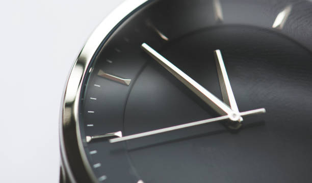 istock Closeup of watch clock time isolated 844311830