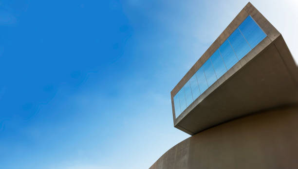 Rome, Italy, april 7, 2017: detail of the MAXXI national museum of contemporary art and architecture