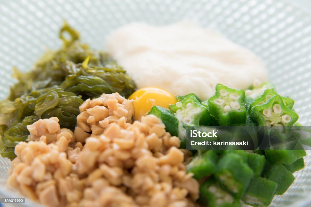 Tororo Rice Japanese Cuisine Nebaneba Rice Bowl Stock Photo - Download Image Now ...
