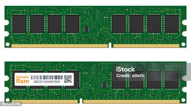 Rand Memory Real Random Access Memory Or Ram Computer Stock Illustration - Download ...