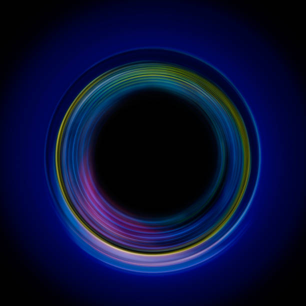 istock ring of light. rotation and circulation. colorful abstract background. 844330224