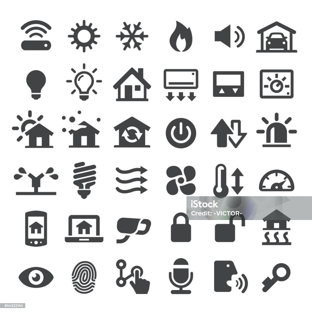 Home Automation Vector Icons Home, Home automation, Intelligent, Technology Icon Symbol stock vector