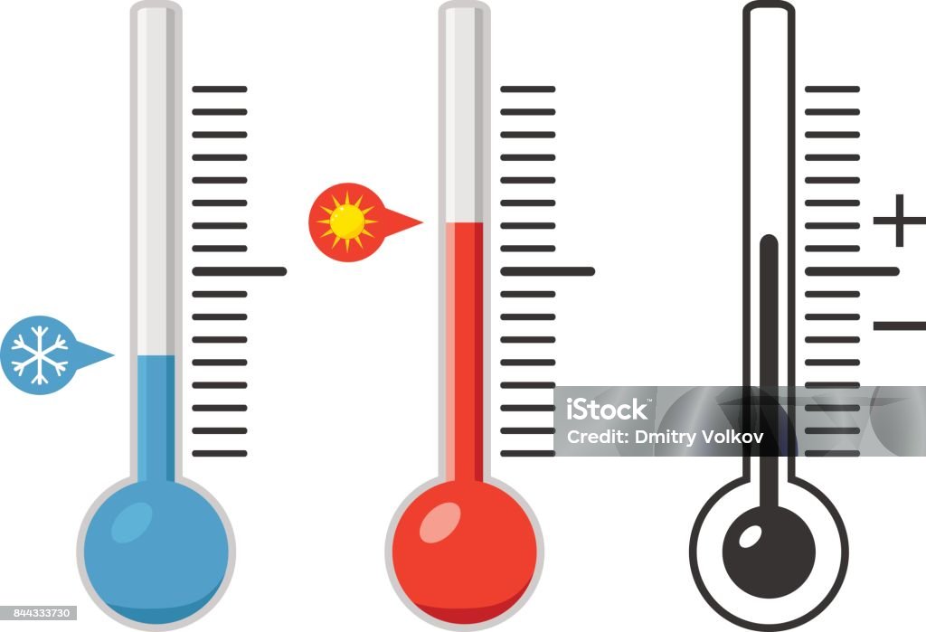 Thermometer Temperature Measure The Temperature Stock Illustration