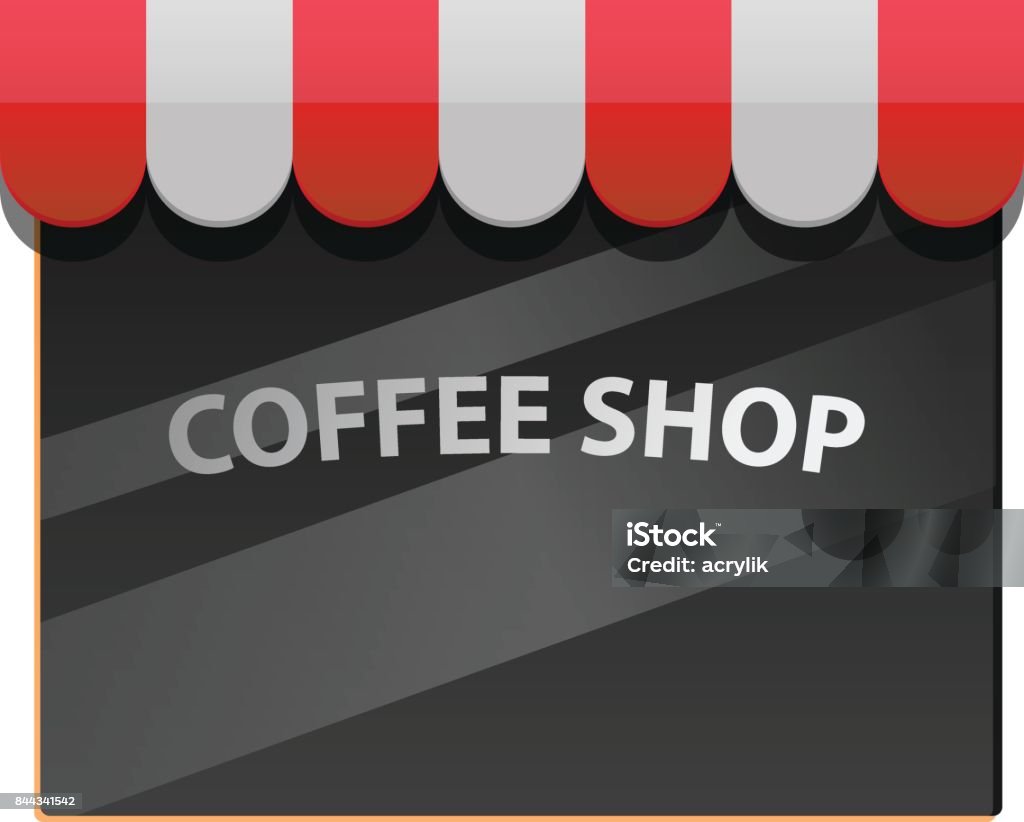 Display Window Cafe Vector Coffee Shop Glass Window Vector Stock Illustration - Download Image Now ...
