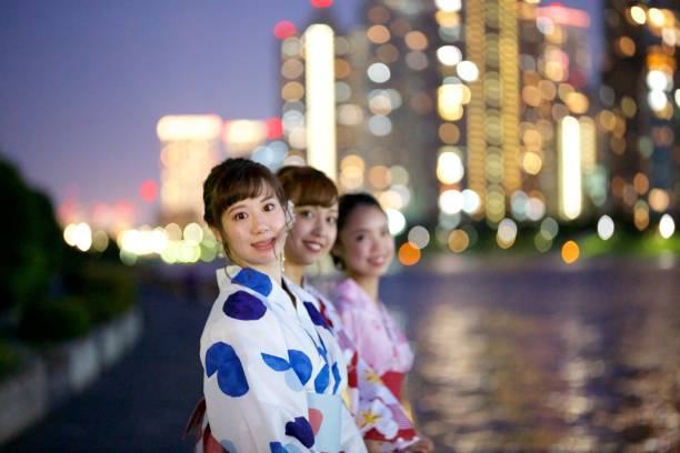 istock Japamnese young women wearing Yukata 844341930